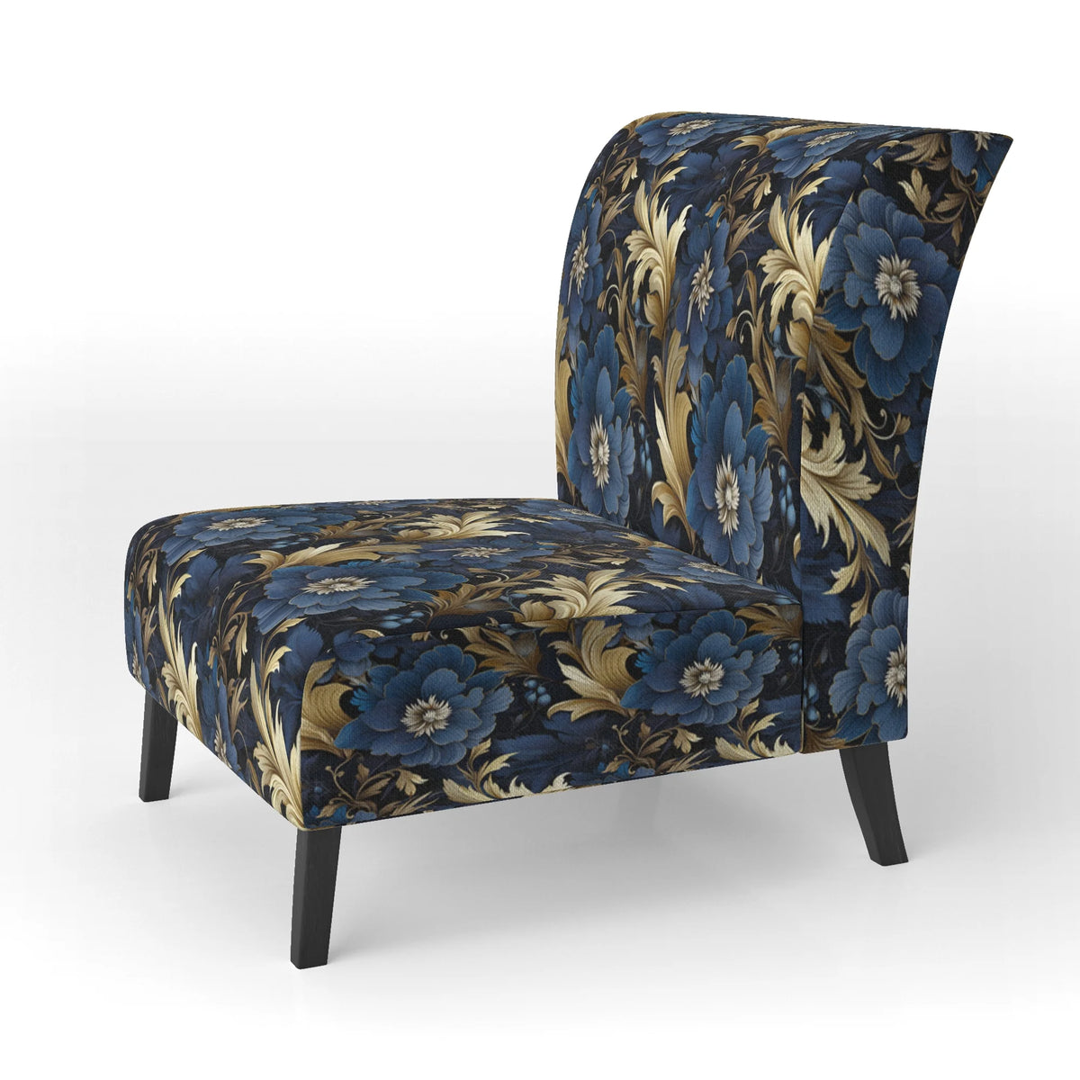 Upholstered Damask Accent Chair T988