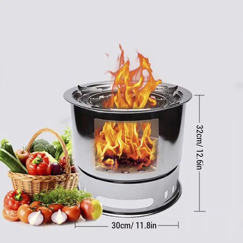 4 In 1 Portable Wood Camping Stove O311
