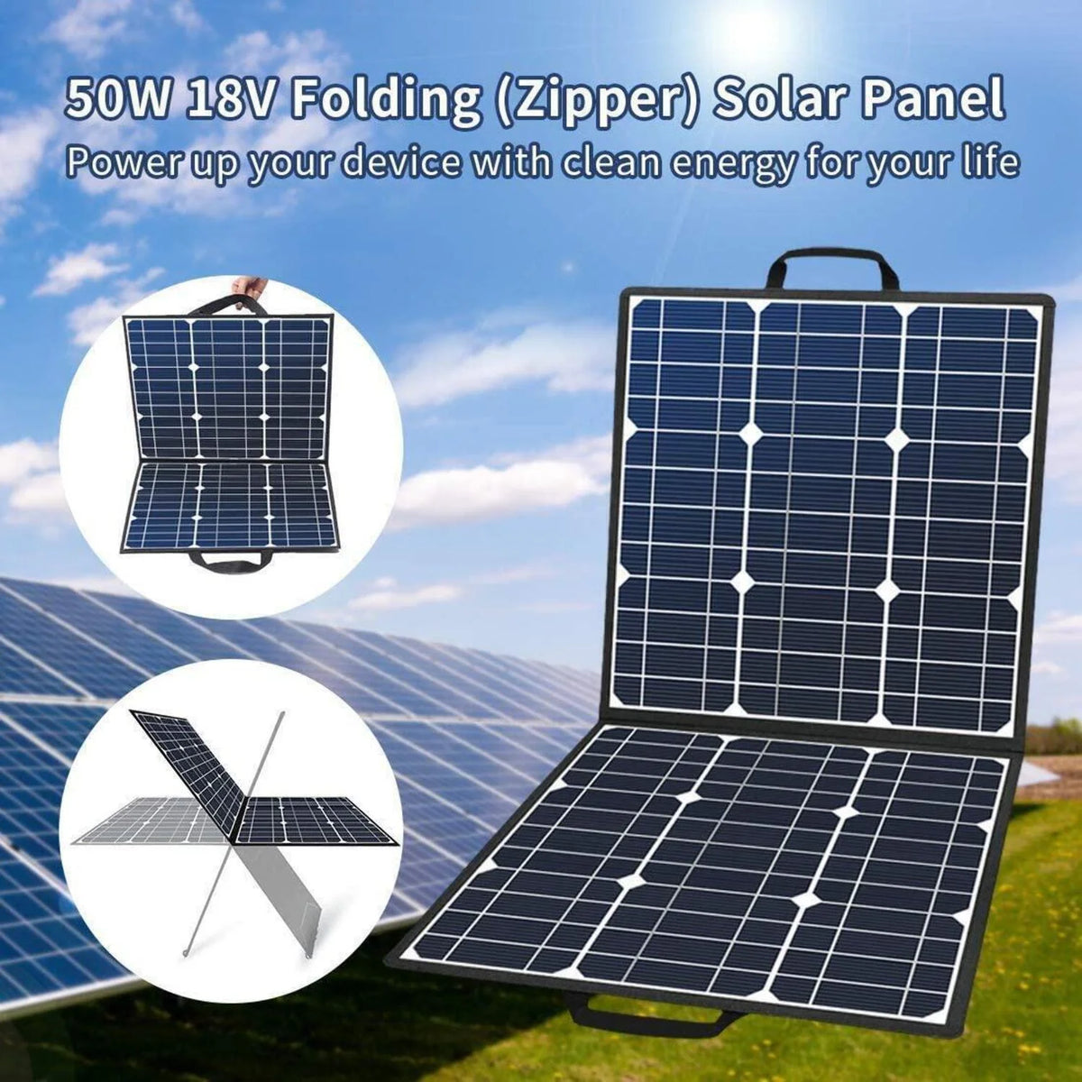 200W Portable Power Station with 50W Solar Panel X196