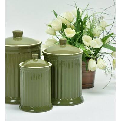 3 Piece Kitchen Canister Set J7411