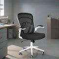 Black Ergonomic Mesh Office Chair with Wheels A215