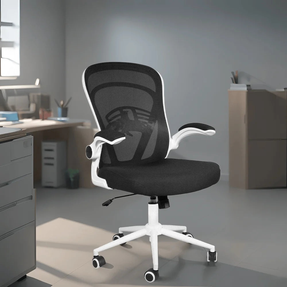 Black Ergonomic Mesh Office Chair with Wheels A215