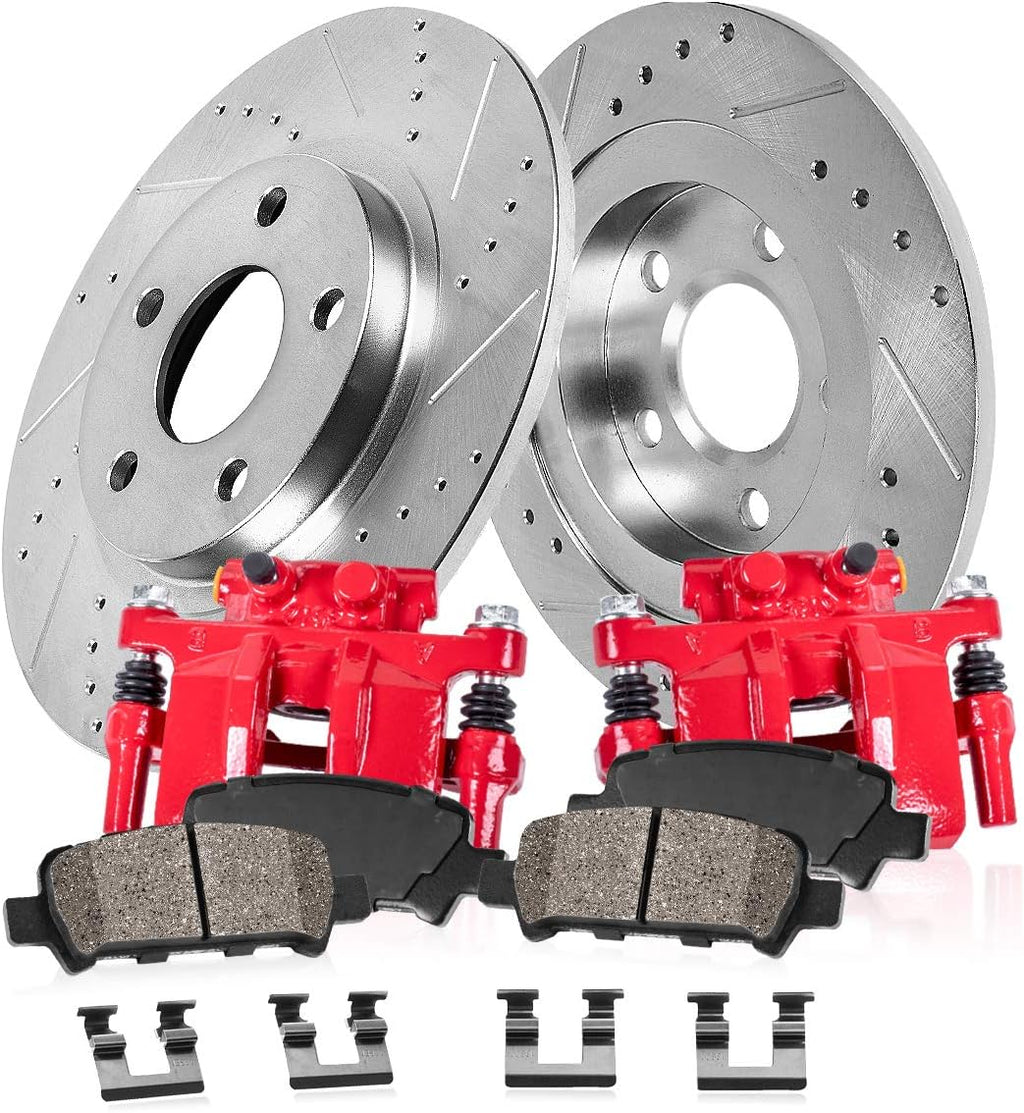 Rear Performance Brake Calipers with Ceramic Pads and Rotors S5808