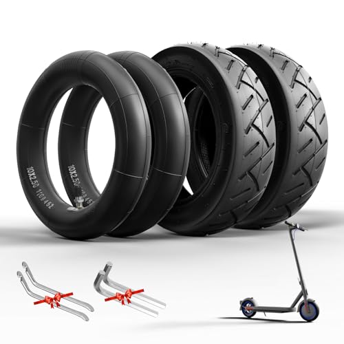 60/70-6.5 & 10x2.5 Pneumatic Scooter Tire and Tube Set of 4 J41634