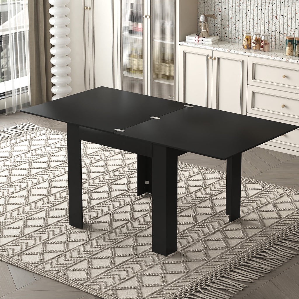 Black Expandable Dining Table W2745