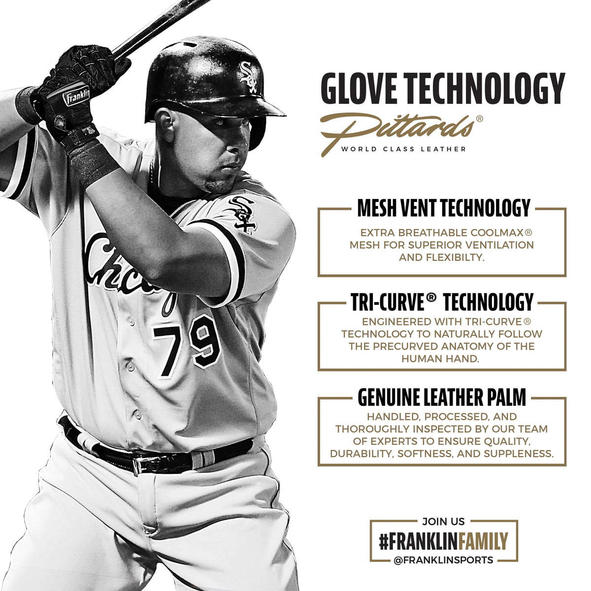 Black/Gold Baseball Batting Gloves X875