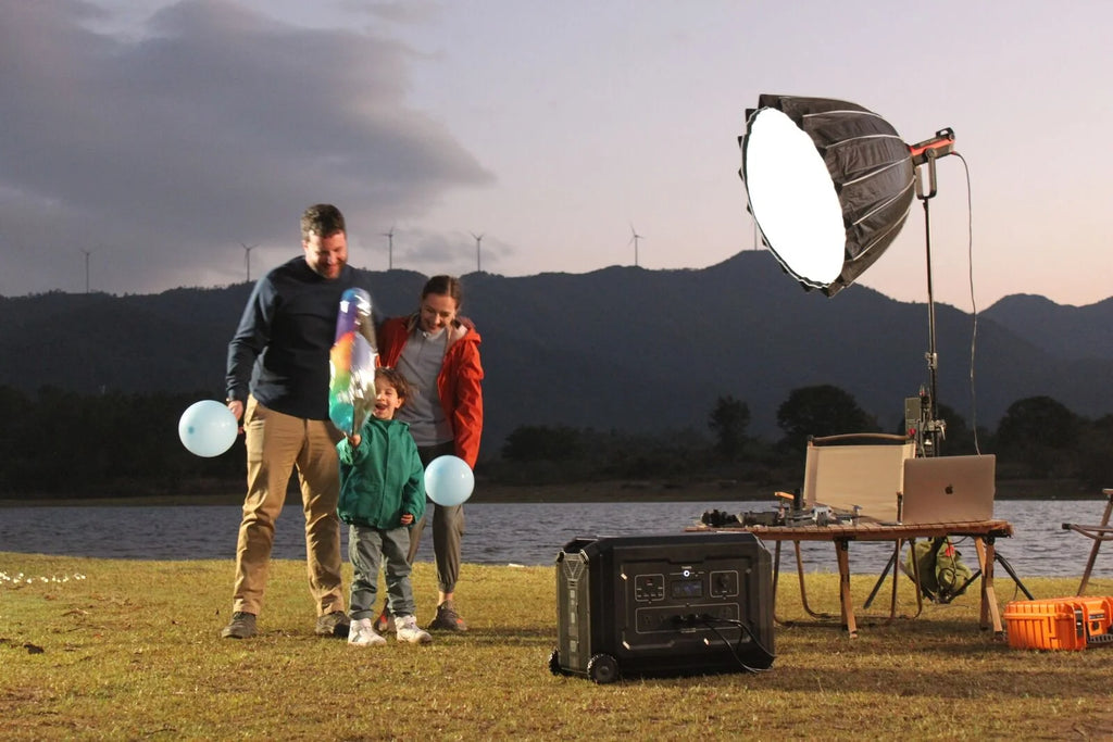 Portable Power Station 4000W 5040Wh Solar Generator with Solar Panels Q488