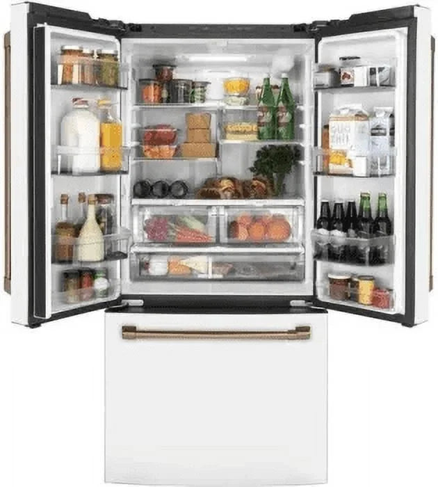 33 Wide 18.6 Cu. Ft. Counter Depth French Door Refrigerator Matte White S219