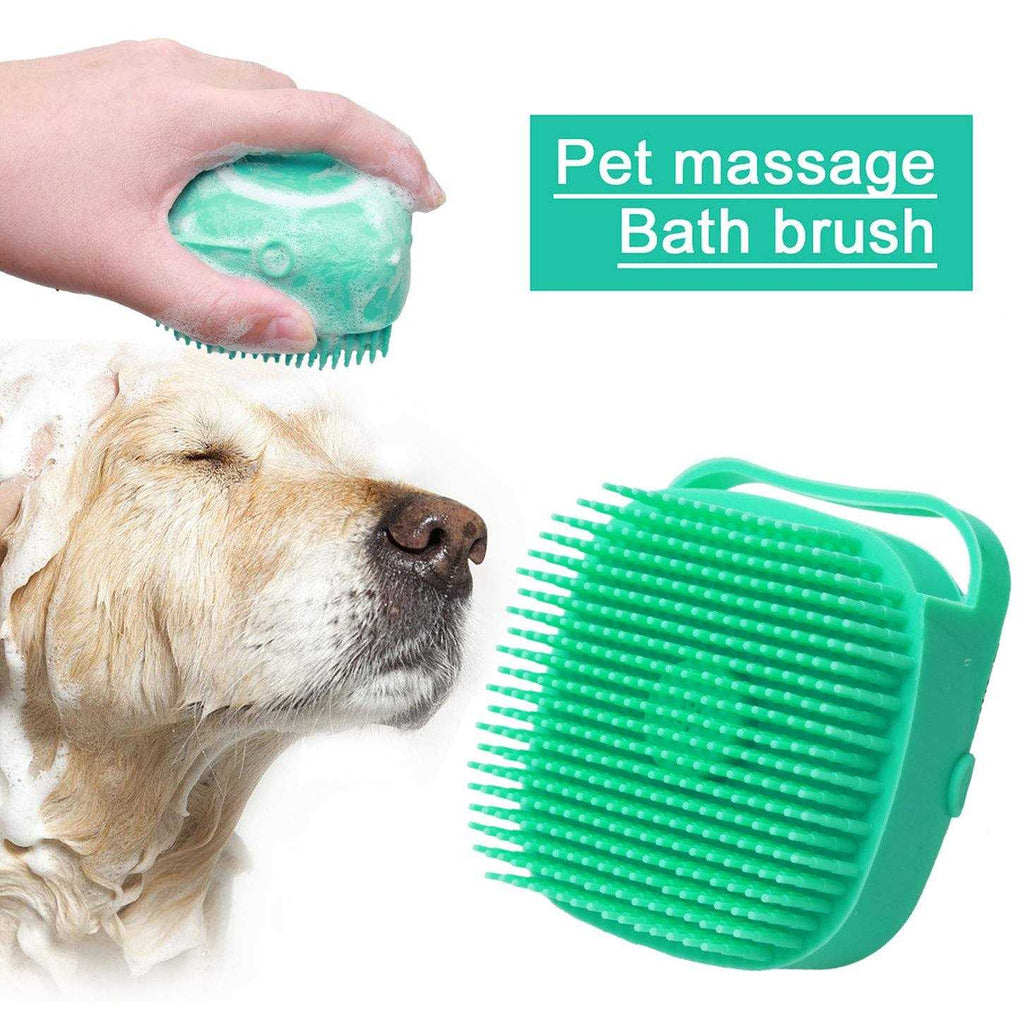 Dog Bath Brush with Shampoo Dispenser U634