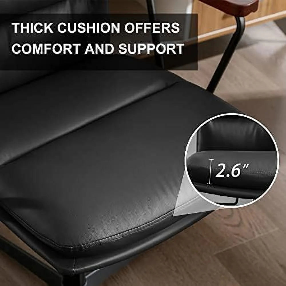 PU Leather Criss Cross Office Desk Chair X69600