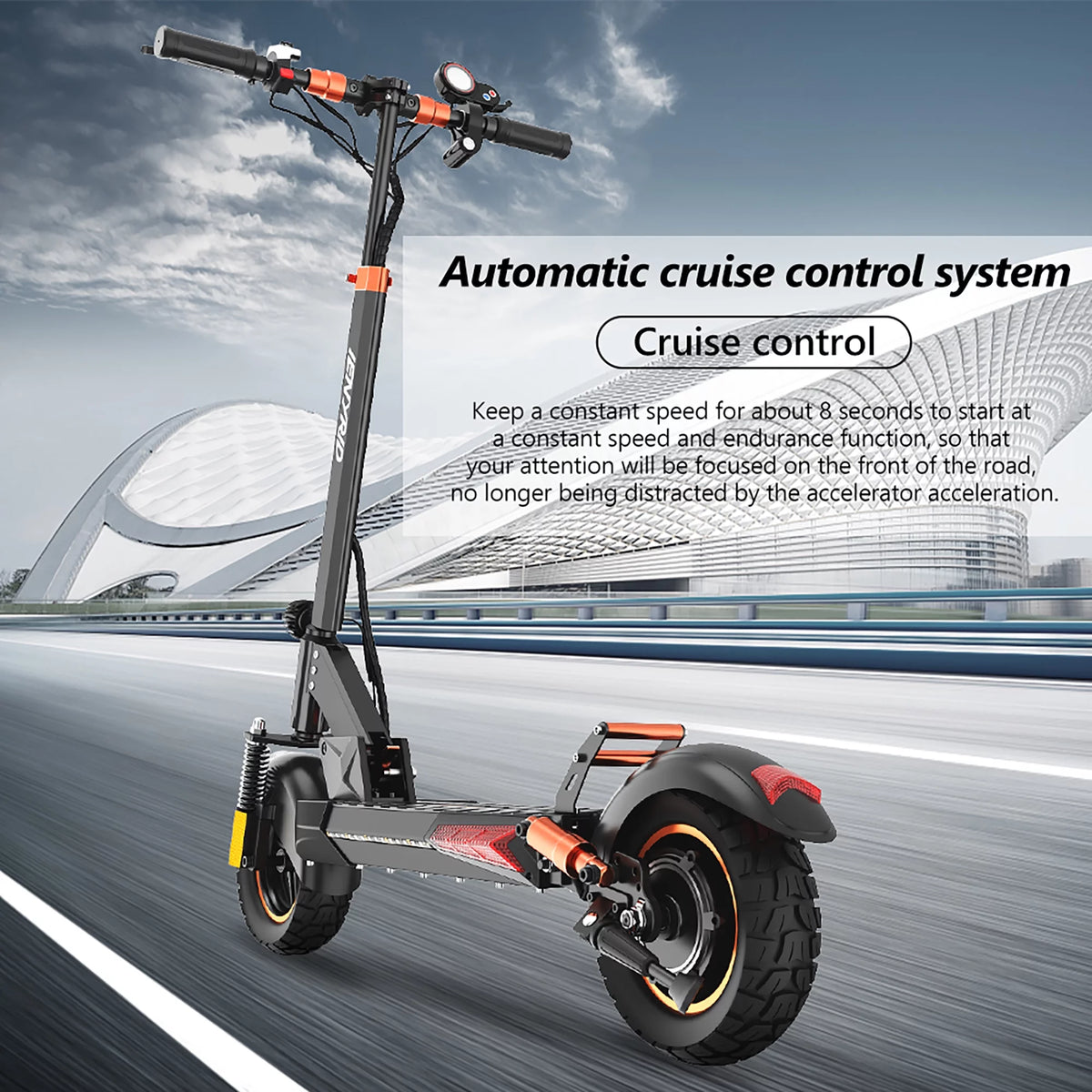 800W Foldable Electric Scooter with Seat H121