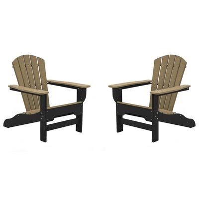 Black Plastic Adirondack Chair M462