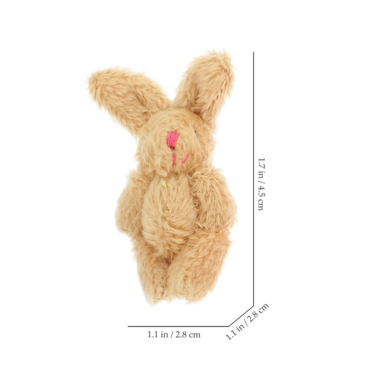 5pcs Miniature Plush Doll Figurines B414627