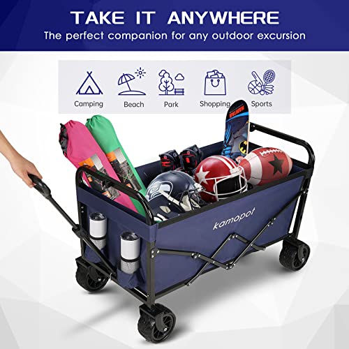 Collapsible Wagon Cart with Cupholders (Black) S517063