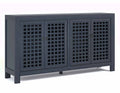 Navy 4-Door Accent Cabinet S3836