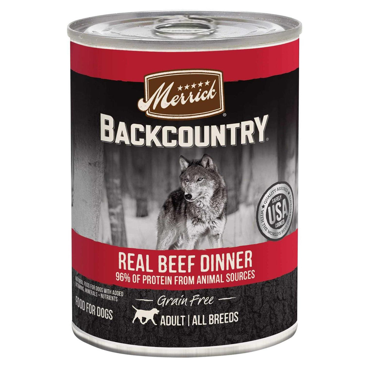 96% Real Beef Grain Free Canned Dog Food J5022