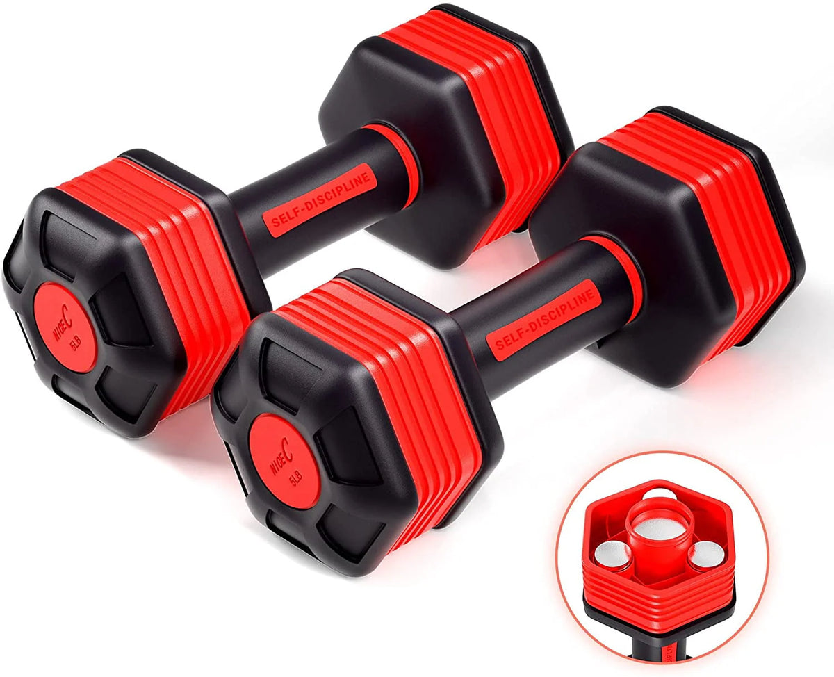 Adjustable Dumbbell Weight Pair 5Lbs G766