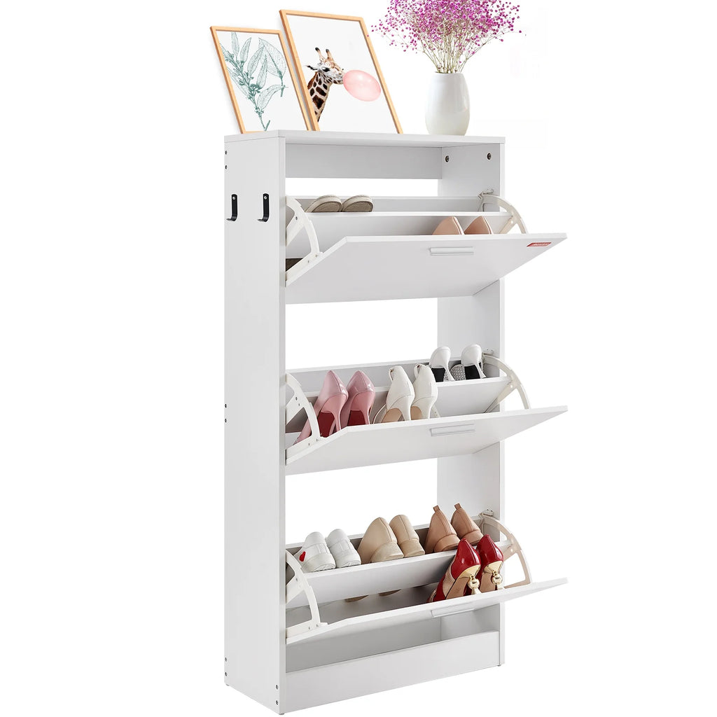 Shoe Cabinet with 3 Flip Drawers B696