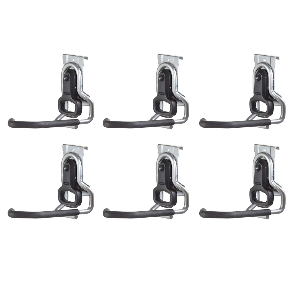 6 Pack Wall Mount Hook Garage Organizer O757704