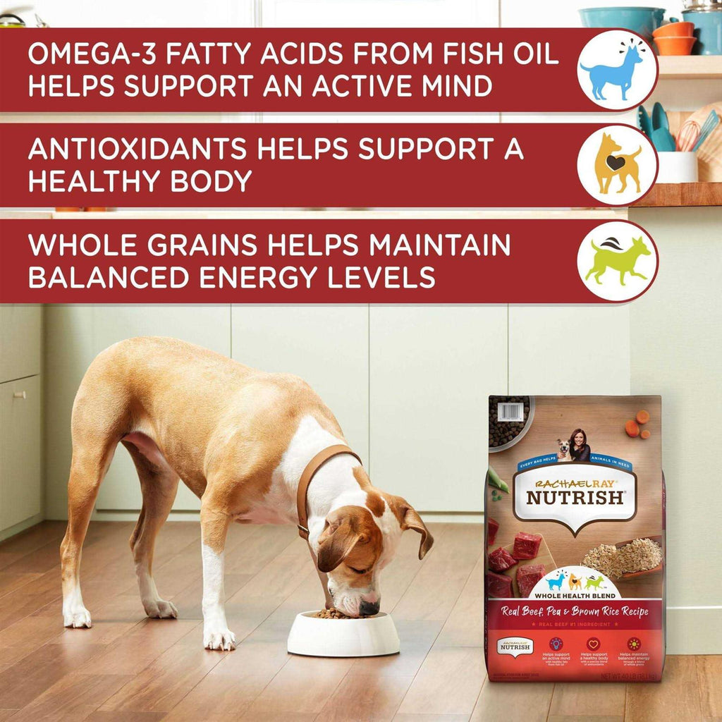 Real Beef Pea Brown Rice Recipe Dry Dog Food P9624