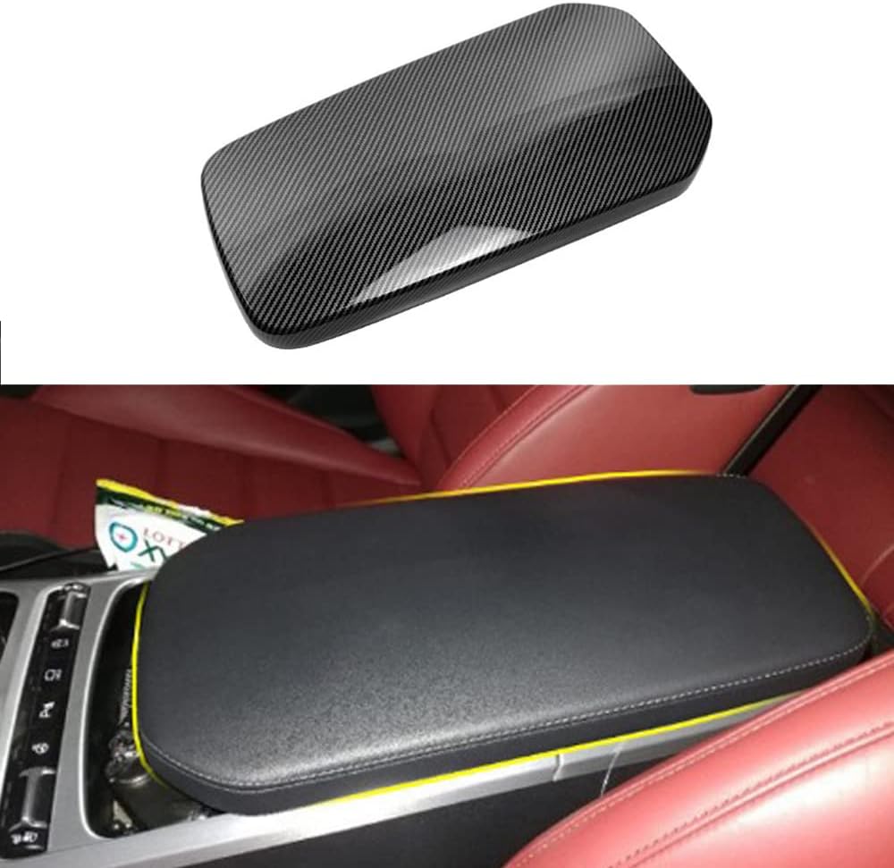 Carbon Fiber Central Console Armrest Panel Cover Trim T165594