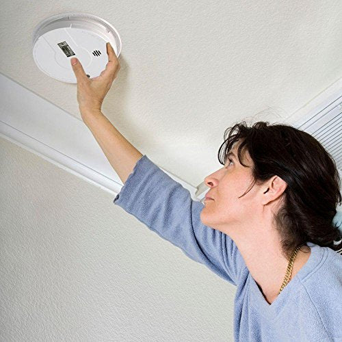 Hardwired Smoke Detector with Safety Light, 9-Volt Battery Backup J578