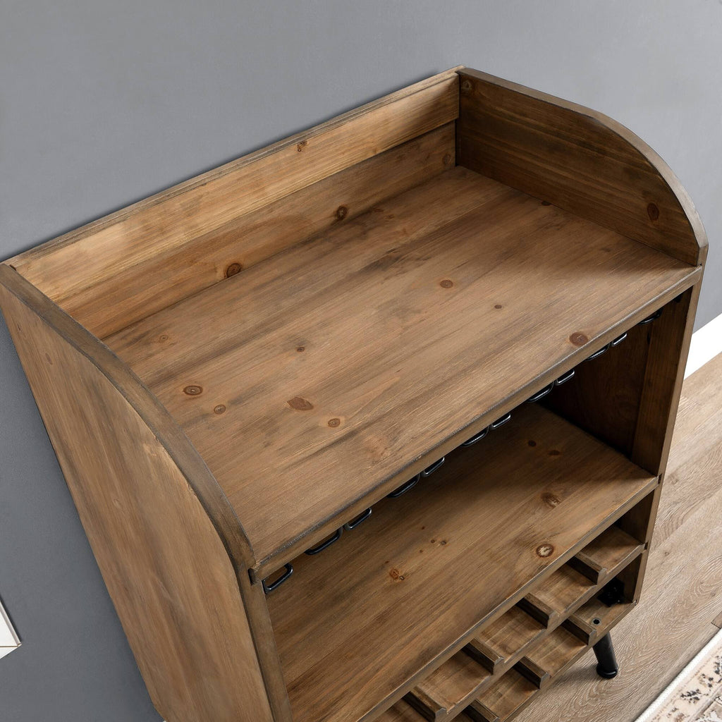 Brown Wood Bar Cabinet U973342