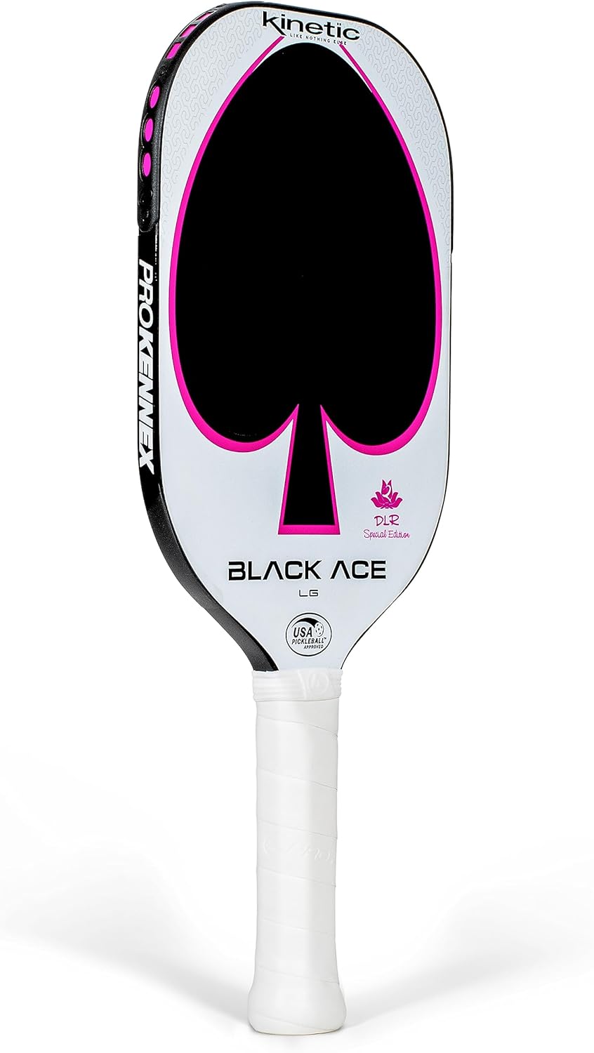 Black Ace LG Pickleball Paddle with Carbon Fiber Face U9944