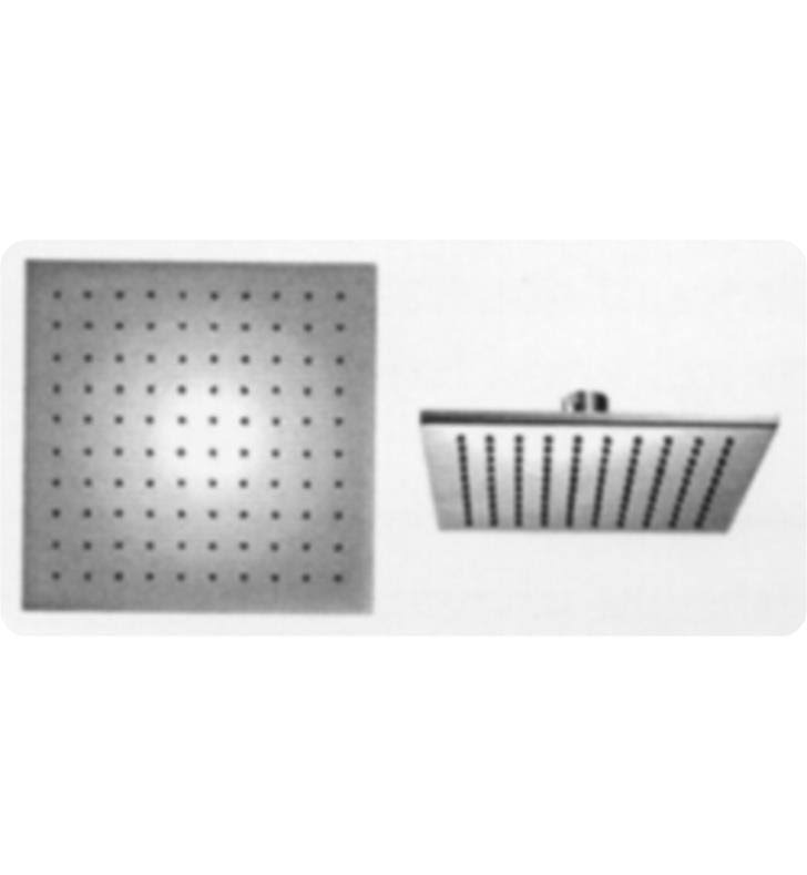 Chrome Rain Shower Head with Arm and Flange J752905