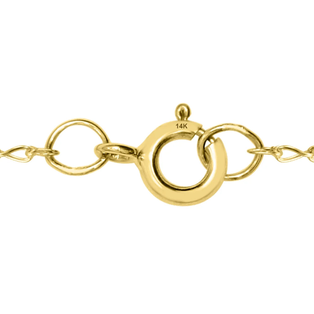 18" 14K Yellow Gold Box Chain with Spring Ring Clasp B591