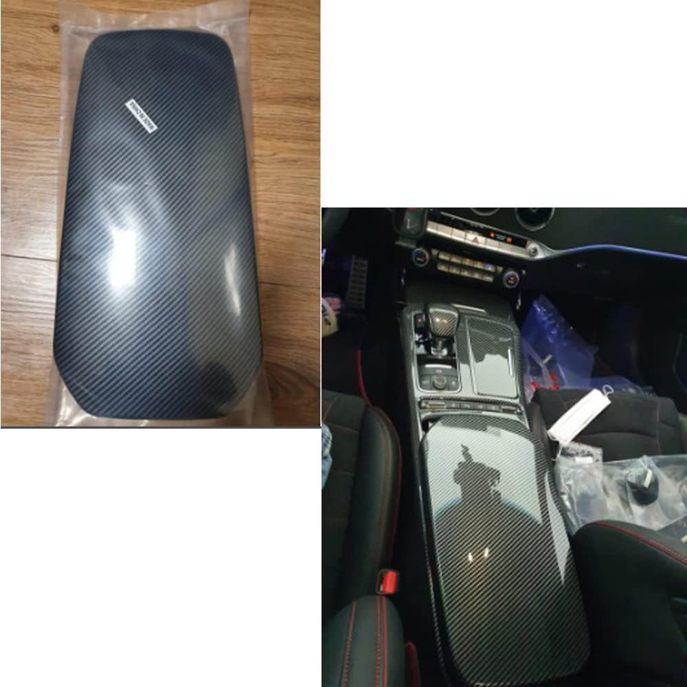 Carbon Fiber Central Console Armrest Panel Cover Trim T165594