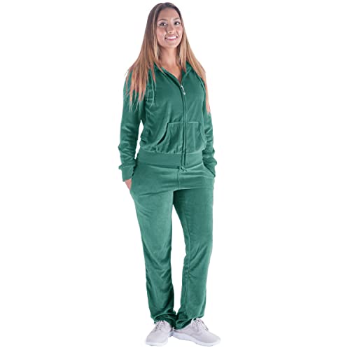 Velour 2 Piece Tracksuit Set A870