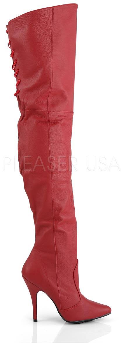 Red Leather 14 Pleaser I8485