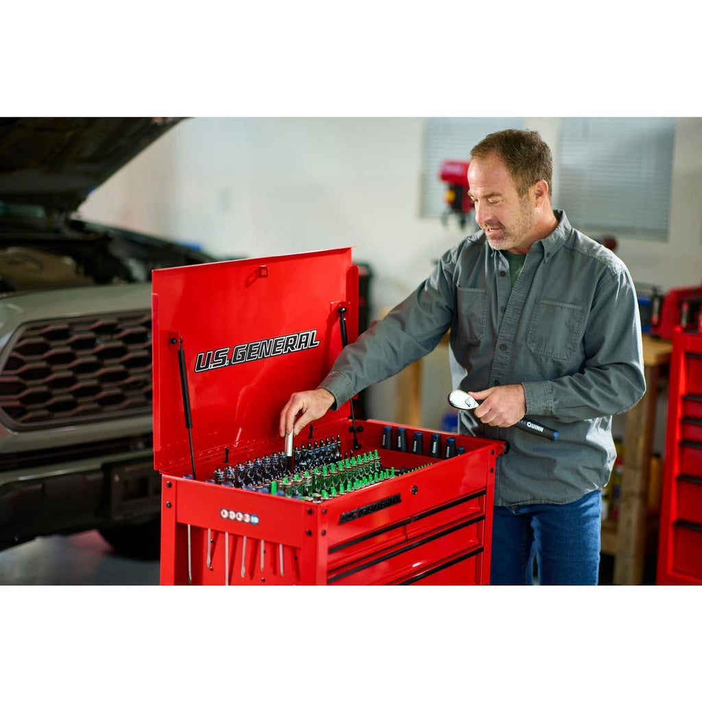 30 in. 4-Drawer Tech Cart, Red W3735