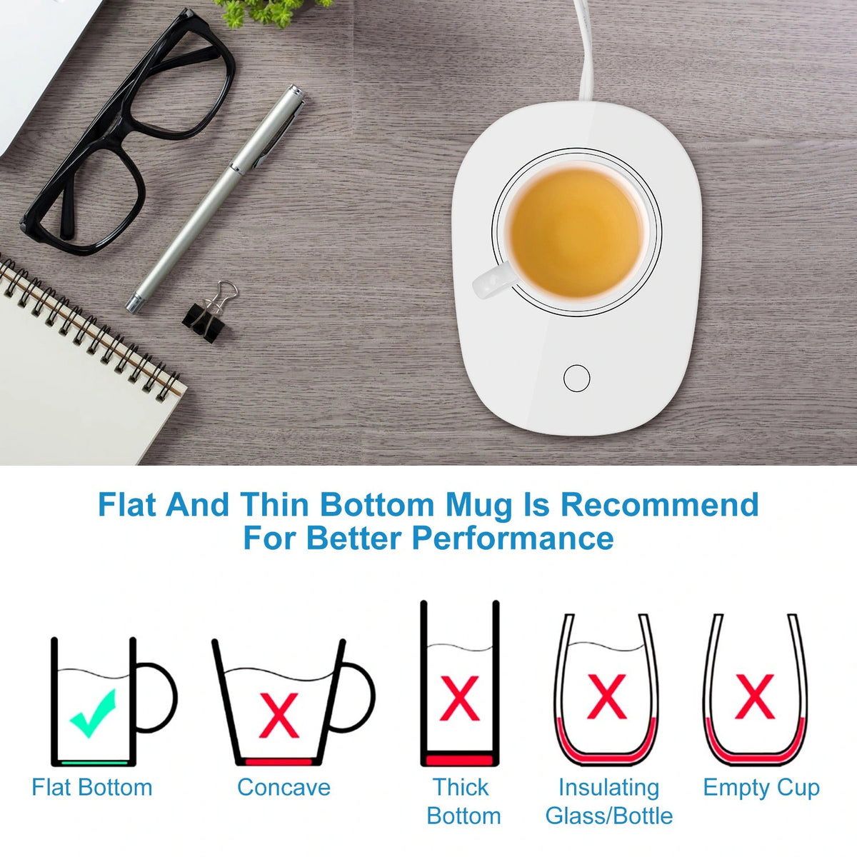 Coffee Mug Warmer with Auto Shut Off J6024