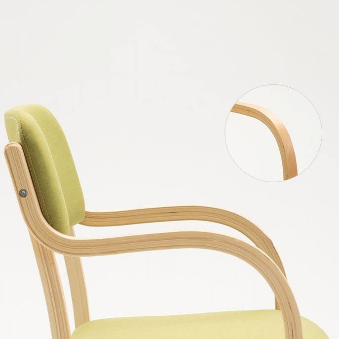 Black Set of 2 Wood Arm Chair U46558