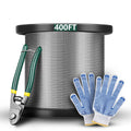 1/8T316 Stainless Steel Cable with Cutter, 7x7 Strands Braided Steel Cable I7053