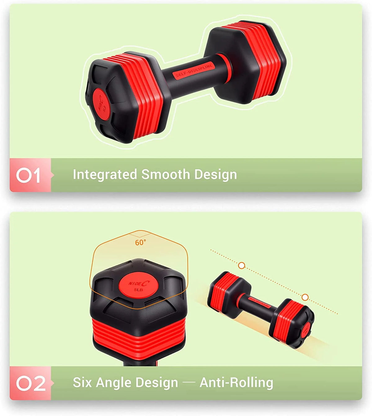 Adjustable Dumbbell Weight Pair 5Lbs G766