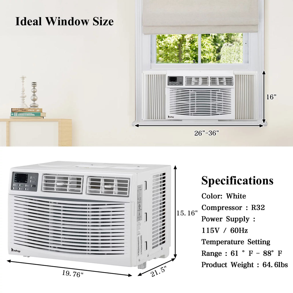 12000BTU Window Air Conditioner with Remote Control F2334