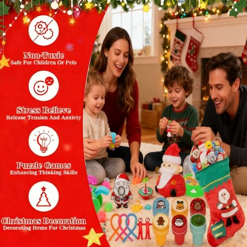 80PCS Christmas Fidget Toys Advent Calendar 2025 W9710