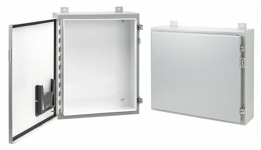 Metallic Enclosure, Gray, Screwdown Clamps Closure Method A280