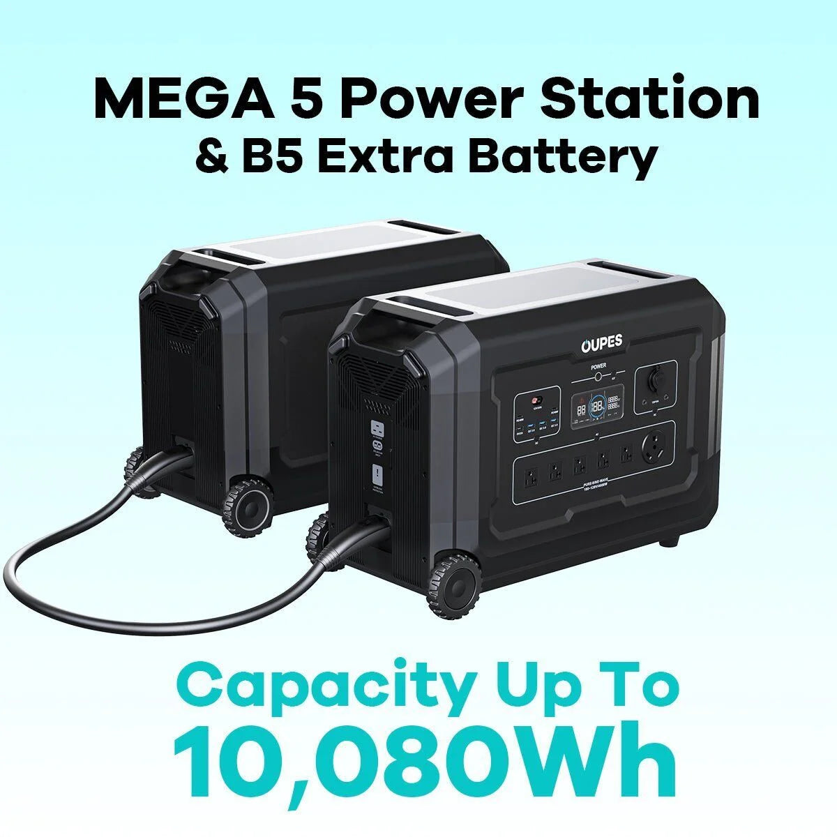 Portable Power Station 4000W 5040Wh Solar Generator with Solar Panels Q488