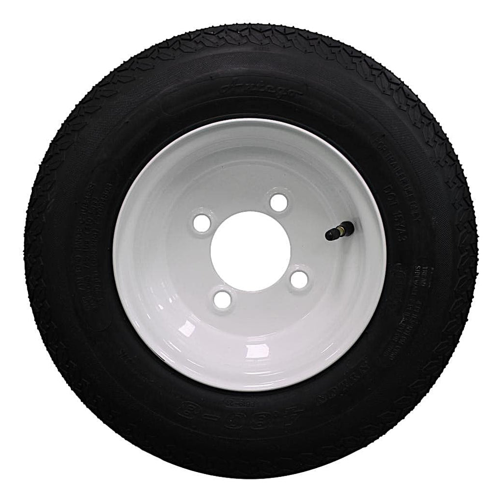 4.80-8 Trailer Tire & Wheel 4 Lug Galvanized P168