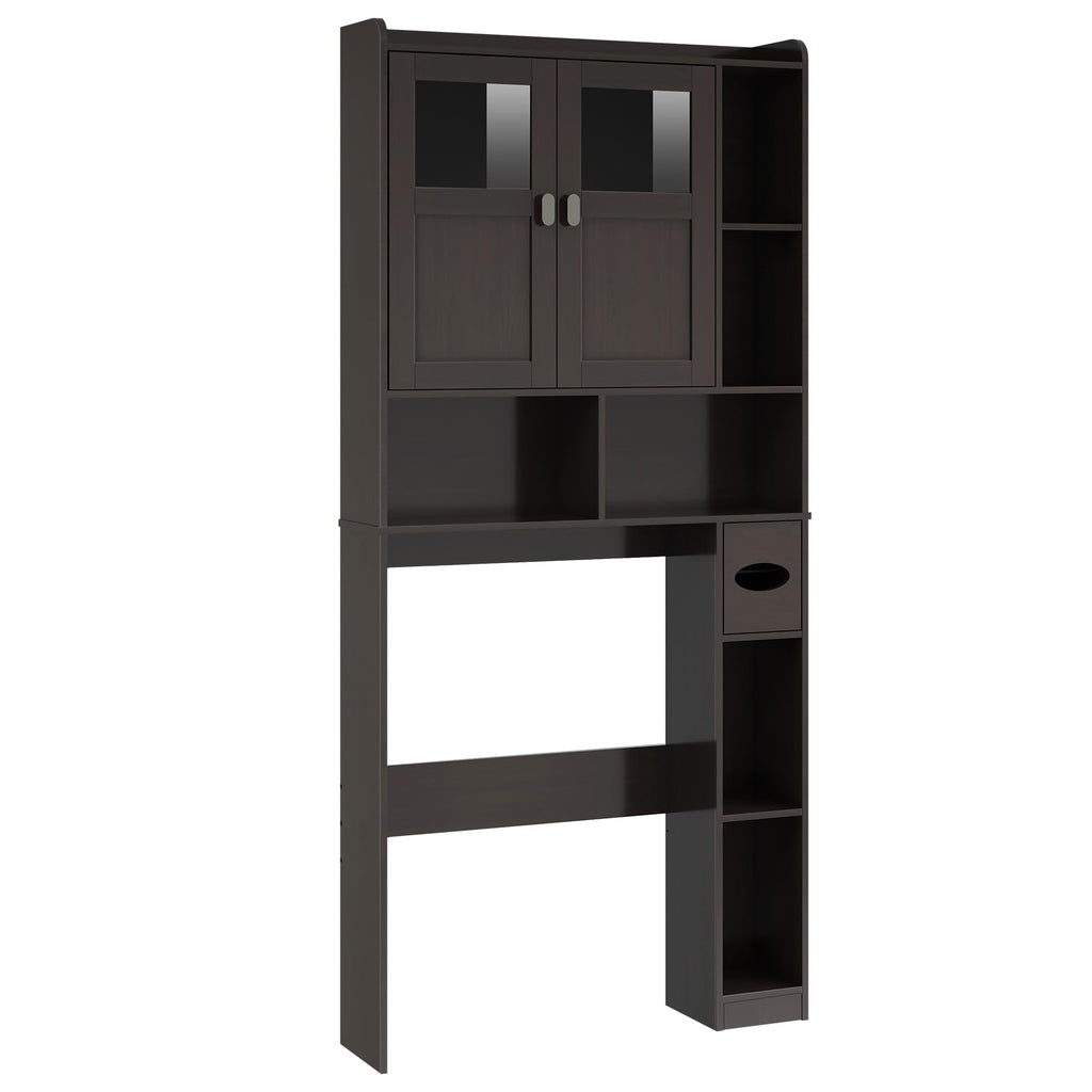 Over The Toilet Storage Cabinet with Doors and Shelves Z96798
