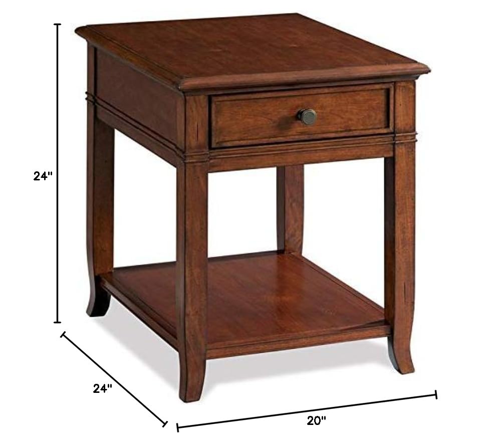 Wood One Drawer End Table C8738