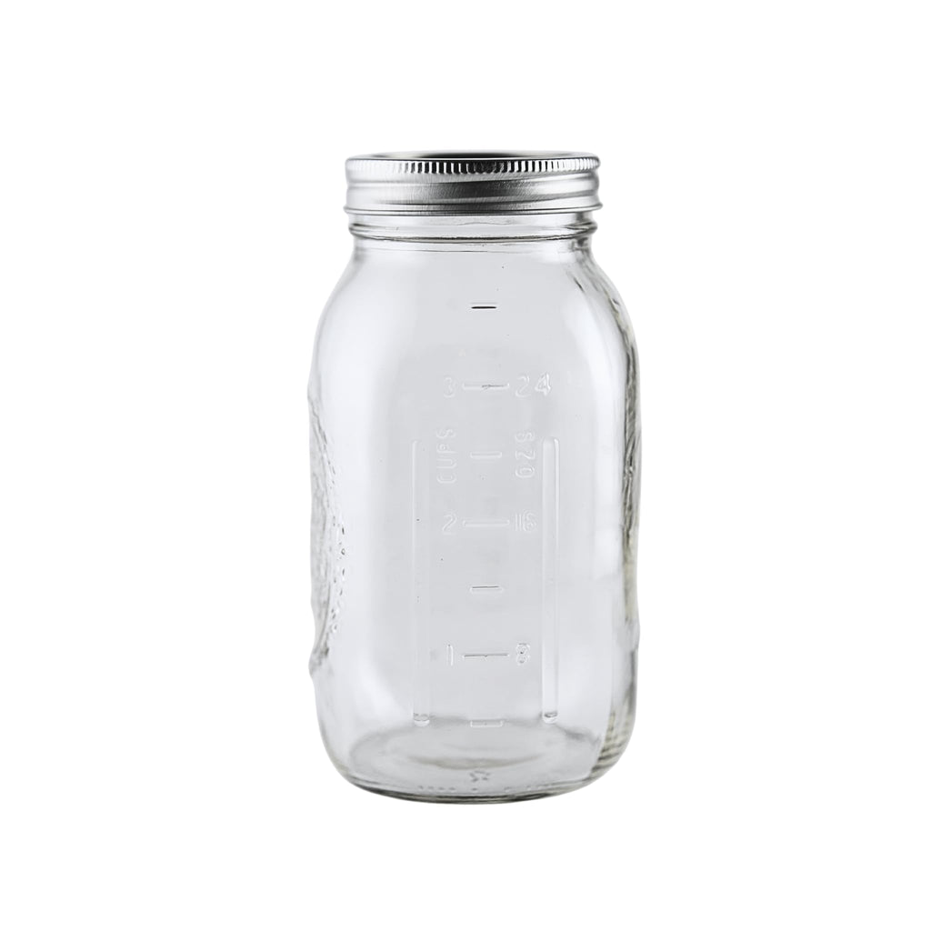 16oz Regular Mouth Glass Mason Jars with Lids & Bands, Set of 12 K1747