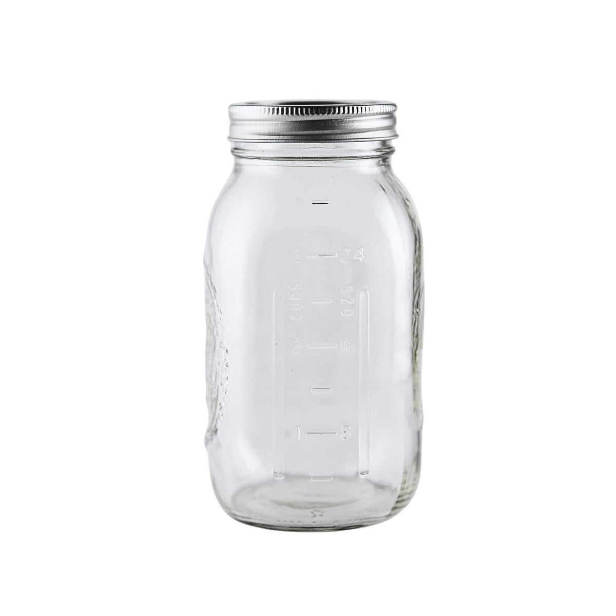 16oz Regular Mouth Glass Mason Jars with Lids & Bands, Set of 12 K1747