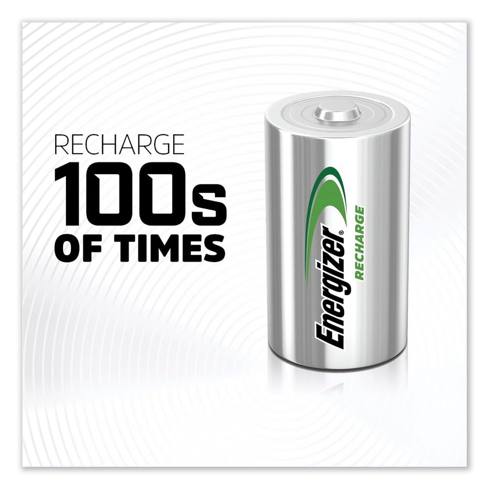Rechargeable D Batteries 2-Count Pack of 2 M268