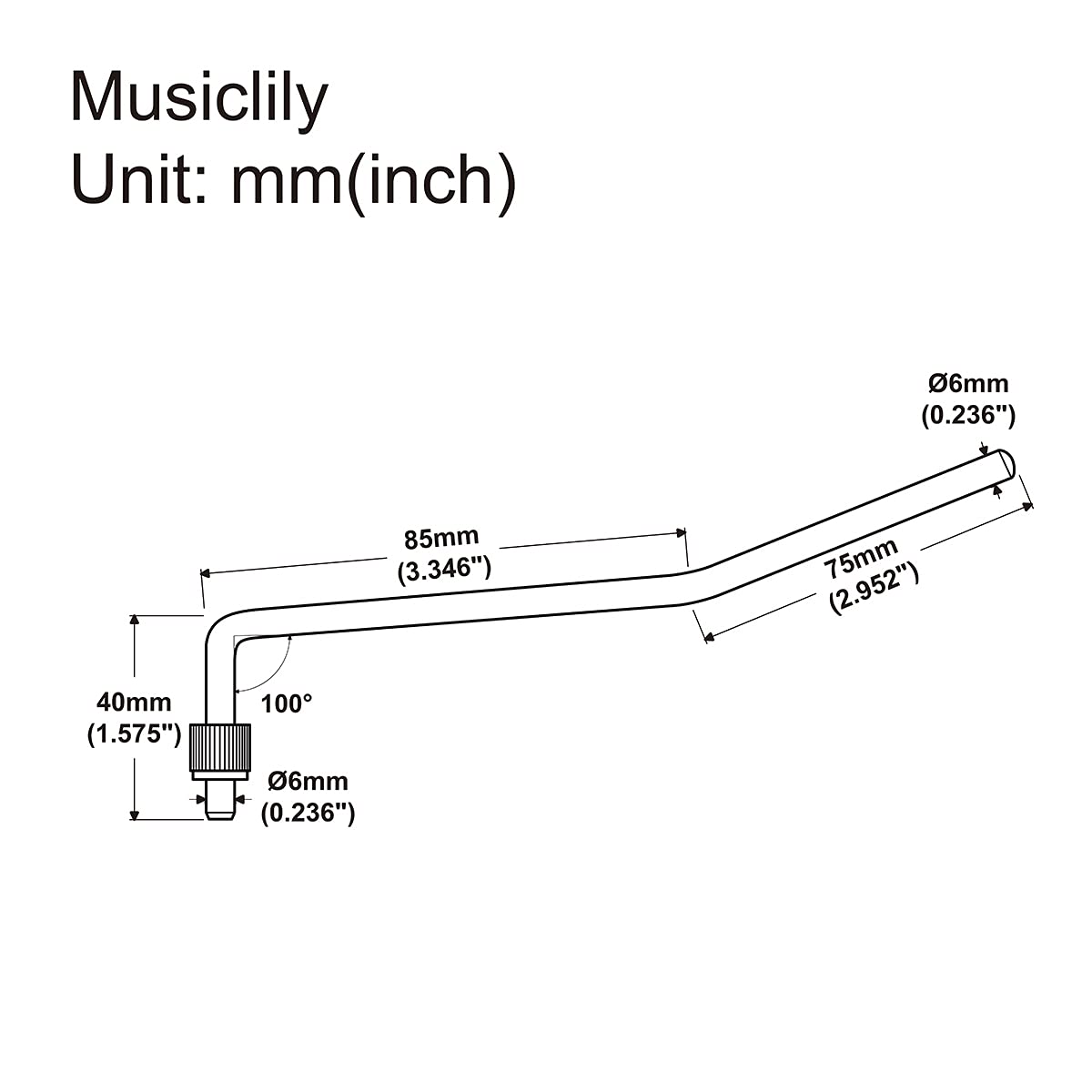 Black Tremolo Arm K8977