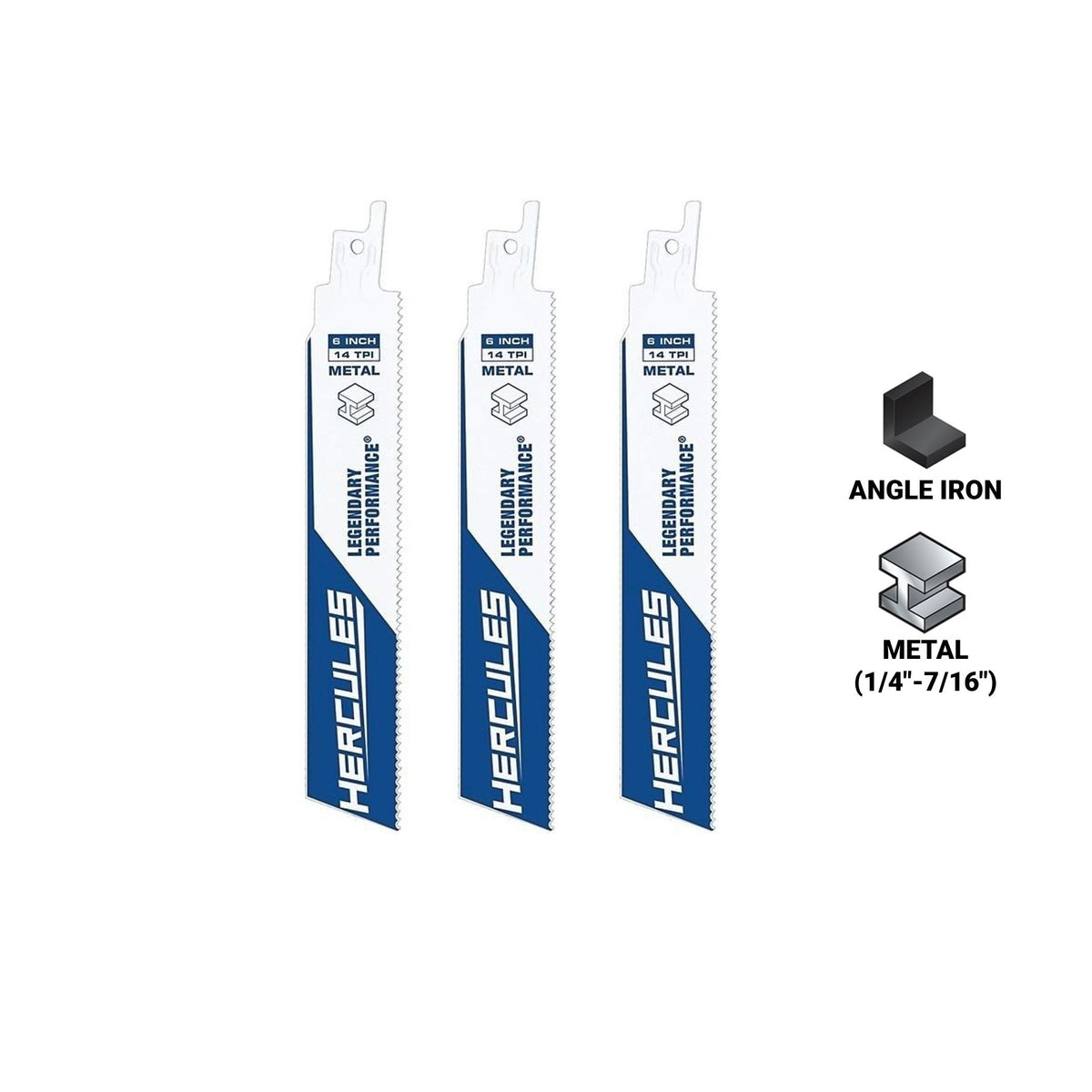 6 in. 14 TPI Reciprocating Saw Blades 3-Pack W8517